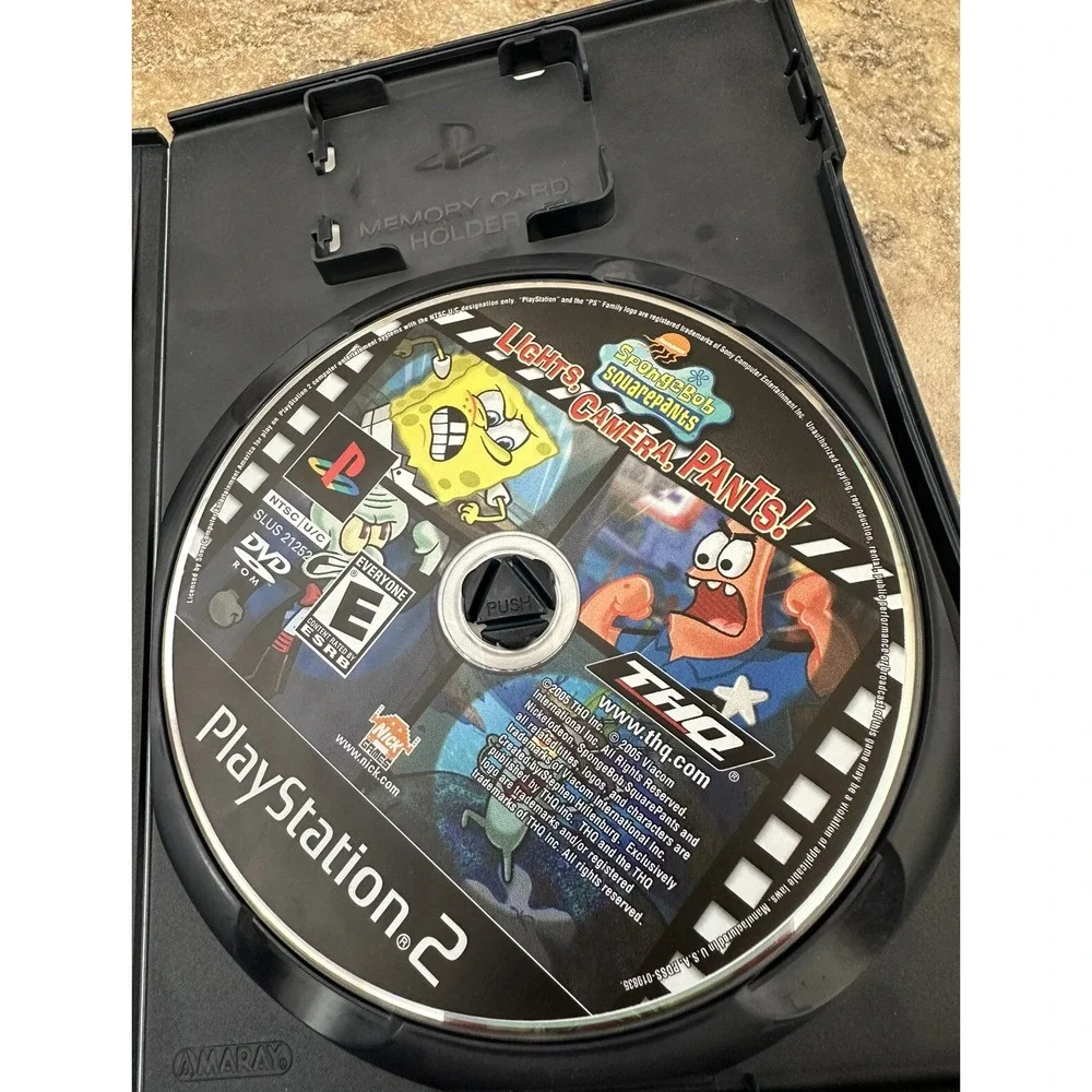 SpongeBob SquarePants: Lights, Camera, Pants PS2 2005 With Manual